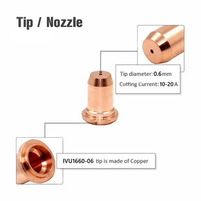 IPT-60 0.6mm (10-20A) Consumable Kit: 20 pcs